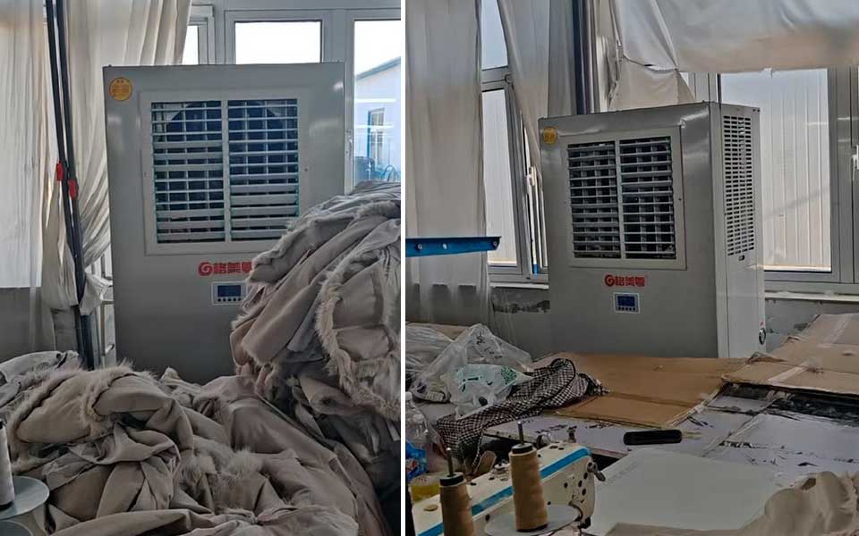 辽宁东港市大孤山镇新星服装厂车间降温案例