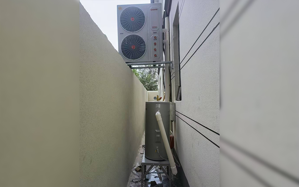 山东省聊城市莘县徐庄镇自建房150㎡空气能供暖项目
