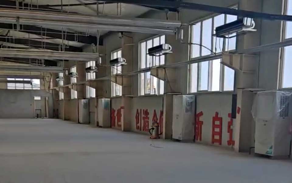 辽宁东港市大孤山镇大田户外服装厂车间降温案例