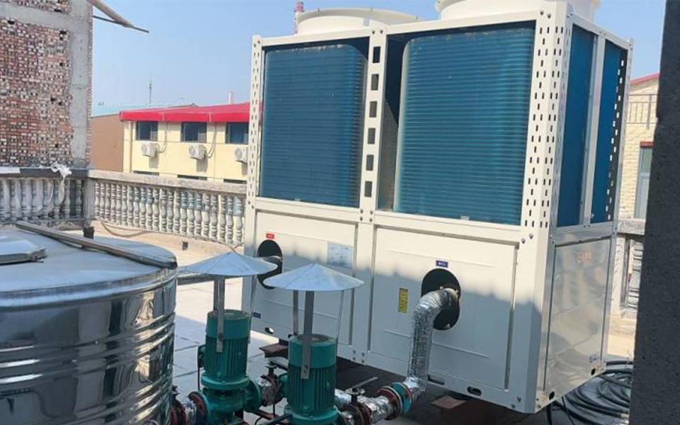河北省新乐市美院酒店1200㎡空气能冷暖项目
