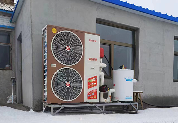 内蒙古通辽开鲁100㎡自建房空气能供暖项目