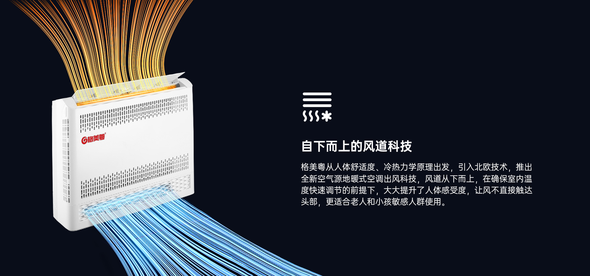 格美粤2P超低温全直流变频空气能热风机优势