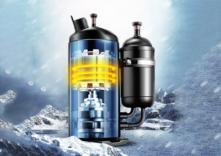 格美粤融冰系列6P220V双一级能效全直流变频空气能压缩机