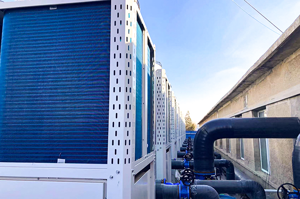 创建绿色校园清洁能源供暖,辽宁阜新冯家九年制学校12000㎡用格美粤空气能