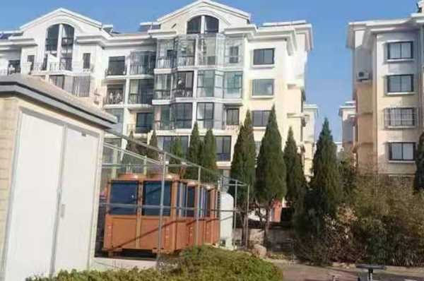 山东青岛崂山港西小区集中供暖用格美粤空气能,打造绿色宜居家园