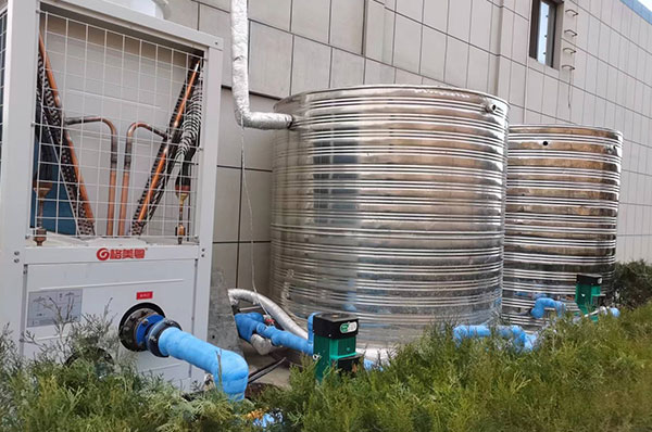 陕西榆林华电数智智能装备中心20吨洗浴热水用空气能,高效节能