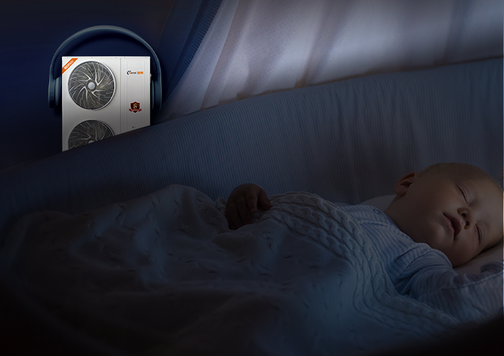 格美粤融冰系列15P双一级能效全直流变频空气能静音效果