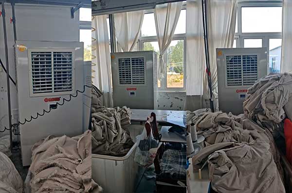 车间降温不费电,生产效率再提升! 辽宁东港新星服装厂认准格美蒸发冷节能空调